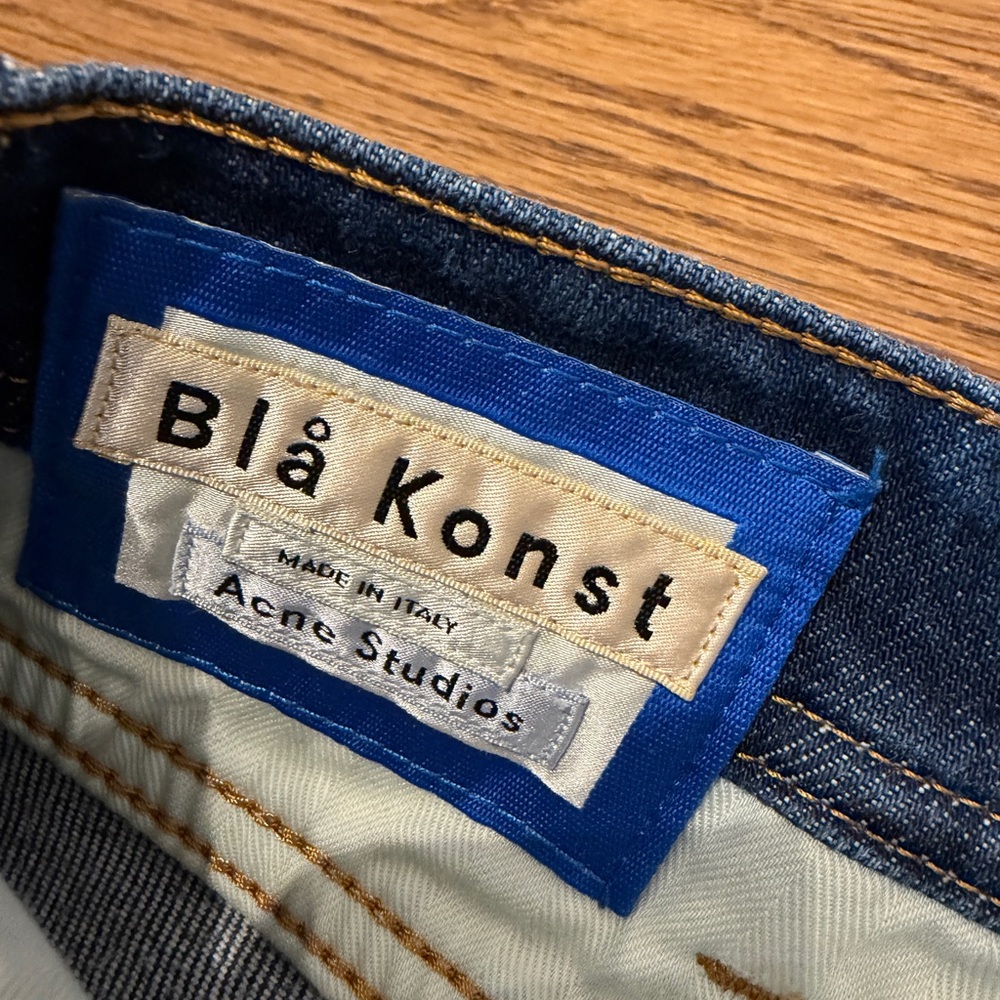 Acne Studios - Bla Konst - Slim Fit  - 32 x 34 North Dark Blue - Made in Italy - Picture 4 of 7